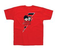 Beano Comics Kids Red Tshirt (Rebel Rebel Design), Machine Washable Kids Tshirt, Boys and Girls Red Tshirt, Beano T Shirt for Children, Kids Novelty T-Shirts - Genuine Merchandise