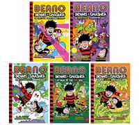Beano Dennis & Gnasher Series Collection 5 Books Set (Battle for Bash Street School, The Abominable Snowmenace, Attack of the Evil Veg, Super Slime Spectacular & The Bogeyman of Bunkerton Castle)