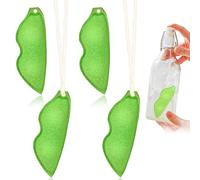 Beans Shaped Bottle Cleaning Sponge, 4 PCS Reusable Green Magic Beans Cleaner, Water Bottle Cleaner Sponge, All-Around Magic Cleaning Beans for Small Mouth Water Bottles, Baby Bottles