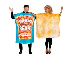 Beans & Toast Couple Adult Costume One Size