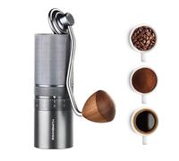 BEANSMITH M1 Manual Coffee Grinder - 7 Star Stainless Steel Conical Burr, 60 Clicks External Adjustment, 30g Capacity : Portable Burr Grinder for Espresso, French Press, Turkish, Cold Brew
