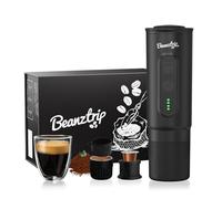 BeanzTrip H02 PRO Portable Espresso Maker, 20 Bar Electric Travel Coffee Machine Compatible with NS Capsule & Ground Coffee, Small Mini Espresso Machine for Office, Camping, Hiking, with Gift Box