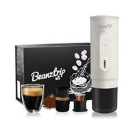 BeanzTrip H02 PRO Portable Espresso Maker, Electric Coffee Machine Compatible with NS Capsule & Ground Coffee, 20 Bar Travel Small Mini Espresso Machine for Camping, Hiking, Office, with Gift Box