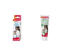 Beaphar | 1 x Finger Dental Pad + 1 x Toothpaste with Enzymes Bundle | for Cats & Dogs | Helps Control Plaque and Freshen Breath