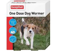 Beaphar 2 X One Dose Wormer for Medium Dogs 2 Tablets Worm Treatment for Dogs