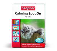 BEAPHAR CALMING SPOT ON FOR CAT 3 WEEKS COVER REDUCES BEHAVIOUR PROBLEM AND CALMS