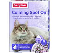 Beaphar Calming Spot-On for Cats 3 Pipettes Herbal Valerian Stress Relief Best