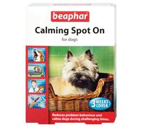 BEAPHAR CALMING SPOT ON FOR DOGS 3 WEEKS COVER REDUCES BEHAVIOUR PROBLEM, CALMS