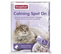 Beaphar Calming Spot On Treats Home Spray Collars Cats Dogs aid stress relief (Calming Cat Spot On)