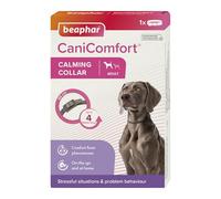 Beaphar - CaniComfort® Calming Collar For Dogs - Reduces Stress & Anxiety - Pheromone Calming for Dogs - Long-Lasting Up to 4 Weeks - Ideal for Anxious Dogs & Long-Term Stress - 1 x 65cm Collar