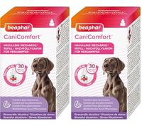 Beaphar | CaniComfort Calming Diffuser Refill | Reduces Separation Anxiety & Stress in Dogs | Helps Ease Fear of Fireworks | Covers 70m² Area | Lasts Up To 30 Days (Pack of 2)