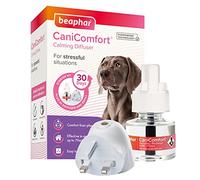 Beaphar | CaniComfort Calming Starter Kit | Diffuser Plug-in With Refill | Reduces Anxiety & Stress in Dogs | Helps Ease Fear of Fireworks | Covers 70m² Area | Lasts Up To 30 Days