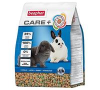 BEAPHAR CARE PLUS + ADULT RABBIT FOOD FEED COMPLETE DIET 1.5KG OMEGA & FIBRE