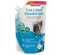 Beaphar Cat Litter Deodoriser Ocean Breeze 400g Urine Encapsulation Technology Cat Litter Freshener Contains Prebiotics To Absorb and Reduce Unpleasant Odours Doubles Cat Litter Life Biodegradable