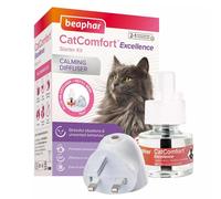 Beaphar | CatComfort Calming Starter Kit | Diffuser Plug-in With Refill | Reduces Anxiety & Stress in Cats | Helps Ease Fear of Fireworks | Covers 70m² Area | Lasts Up To 30 Days