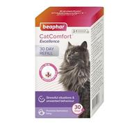 Beaphar - CatComfort® Excellence 30 Day Refill - Pheromone Calming for Cats - Reduces Stress, Anxiety & Unwanted Behaviour - Long-Lasting Stress-Relief- Lasts Up To 30 Days - Covers 70m² Area - 48ml