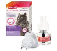 BEAPHAR - CatComfort Excellence Starter Kit - Evaporator and Bottle - For Cats and Kittens - Pheromone Technology - Soothes and Ensures Harmony - 30 Days - Enough for up to 70 m2-48 ml
