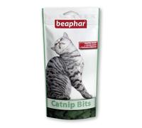 Beaphar - Catnip Bits for Cats - Delicious, Crunchy Treats Filled With Catnip Paste to Give Cats an Exciting and Irresistible Treat - Resealable Pack - For Cats of All Ages and Breeds - 75 treats