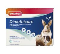 Beaphar Dimethicare Line-On for Rabbits, Ferrets and Guinea Pigs - 3 x 0.75ml pipettes
