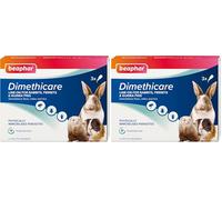 Beaphar - Dimethicare Line-On - Mite, Flea and Lice Control for Rabbits, Guinea Pigs & Ferrets - 3 treatment pack - Physically Immobilises Parasites - Pesticide-Free - From 12 weeks old (Pack of 2)