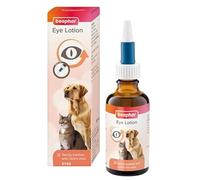 Beaphar Eye Lotion for Cats and Dogs, Cleans and Supports Sensitive Eye Area, Moisturises and Rejuvenates, Removes Tear Stains, Easy-to-Use Lotion, 50 ml
