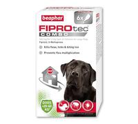 Beaphar Dog Flea & Tick Spot-On FIPROtec® COMBO – Kills Fleas & Ticks – Large 20-40kg, 6 pipettes
