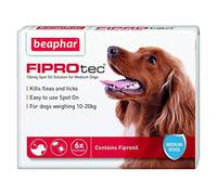 Beaphar FIPROtec Pipette for Medium Dog, Pack of 6