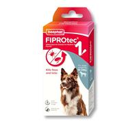 Beaphar FIPROtec Spot On Solution - Medium Dog - 134mg - 1 Pipette