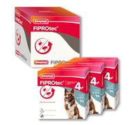 Beaphar - FIPROtec Spot-On Flea & Tick Treatment for Medium Dogs 10-20kg - 12 Treatments - Kills Fleas & Ticks - Veterinary Medicine - Easy to Apply Monthly - Suitable for Dogs & Puppies from 8 Weeks
