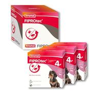 Beaphar - FIPROtec Spot-On Flea & Tick Treatment for Small Dogs 2-10kg - 12 Treatments - Kills Fleas & Ticks - Veterinary Medicine - Easy to Apply Monthly - Suitable for Dogs & Puppies from 8 Weeks