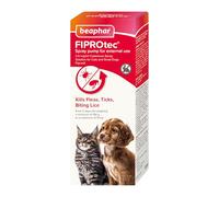 Beaphar - FIPROtec® Spray for Cats & Dogs - Kills Fleas, Ticks & Biting Lice - Suitable for Kittens & Puppies from 2 days old - Vet Strength Medicinal Flea & Tick Treatment - Pump-action spray - 100ml