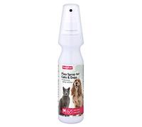 Beaphar - Flea Spray for Cats & Dogs - Kills Fleas Fast, Within 24 Hours - UK Authorised Veterinary Medicine -Low Noise Pump-Action Flea Treatment Spray, Ideal for Young or Nervous Pets - 150ml