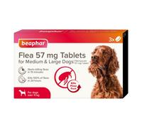 Beaphar - Flea Tablets for Medium/Large Dogs (>11kg) - 3 Treatment Pack - Rapid Knock Down of Fleas - Starts Killing Fleas In 15 Minutes, Kills 100%