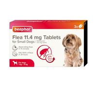 Beaphar - Flea Tablets for Small Dogs (1-11kg) - 3 treatment pack - Rapid Knock Down of Fleas - STARTS KILLING FLEAS IN 15 MINUTES - Kills 100% of Fleas within 24hrs - For Dogs from 4 Weeks Old