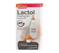 Beaphar | Lactol Feeding Set Accessories | For use with Milk Replacer | Helps feed New-born & Weaning Kittens, Puppies & Small Animals | Pack Contains 1 Bottle, 6 Teats & 1 Cleaning Brush