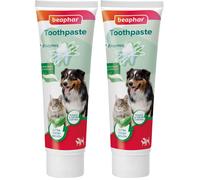 Beaphar - Liver Flavour Toothpaste with Enzymes - Peppermint Oil & Parsley for Extra Fresh Breath - Dental Care for Cats & Dogs - Helps Control Plaq