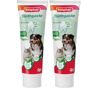 Beaphar - Liver Flavour Toothpaste with Enzymes - Peppermint Oil & Parsley for Extra Fresh Breath - Dental Care for Cats & Dogs - Helps Control Plaque and Tartar - Fluoride & Xylitol-Free - 100g Tube