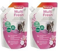 Beaphar - Multi Fresh Cat Litter Deodoriser Orchid 400g - Urine Encapsulation Technology - Prebiotics Absorb and Reduce Unpleasant Odours - Doubles Cat Litter Life - Biodegradable (Pack of 2)
