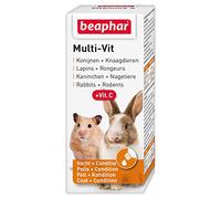 Beaphar - Multi-VIT, 12 vitamins for rabbits and rodents - Contains 11 vitamins + Vitamin C - Strengthens the immune system - Beneficial action on teeth & bones - Vitality & Wellness - 20 ml