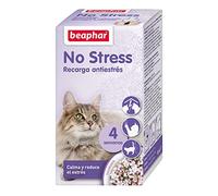 Beaphar NO STRESS - Valerian Calming Electric Cat Diffuser Refill - Reduces Stress and Behavioral Problems Without Addiction or Drowsiness - 1 Refill 30ml - 4 Weeks