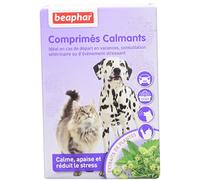 BEAPHAR NO STRESS - Valerian Calming Tablets for Dogs and Cats - Natural Plant Extracts - Reduces Stress & Behavioral Problems Without Addiction or Drowsiness - Pack of 20