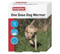 Beaphar One Dose Wormer for Large Dogs 4 Tablets (Pack of 2, Total 8 Tablets)