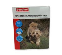 Beaphar One Dose Wormer Small Medium and Large Dogs Dog Worming Tablets (Small Dogs under 6kg)