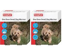 Beaphar - One Dose Worming Tablets - For Small Dogs Weighing up to 6kg - Kills Roundworms and Tapeworms - Veterinary medicine - 3 tablet pack (Pack of 2)