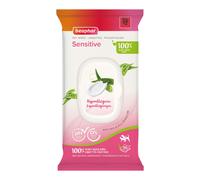 Beaphar - Pet Wipes - Sensitive Grooming Wipes for Cats & Dogs - 100% Plant-Base