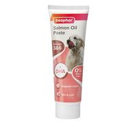 Beaphar - Salmon Oil Paste for Dogs - Promotes Glossy Coat - Supports Vision & Overall Health - Contains Omega 3 & 6 - For Dogs of All Ages - 100g Tube