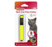 Beaphar - Soft Flea Collar for Cats - Repels Fleas For up to 8 Weeks - Adjustable Fit With Quick Release Safety Buckle - Reflective Finish for More Visibility at Night - 1 x Reflective Collar