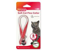 Beaphar - Soft Flea Collar for Cats - Repels Fleas For up to 8 Weeks - Adjustable Fit With Safety Mechanism - For Cats From 12 Weeks of Age - 1 x Sparkle Collar - Colour May Vary