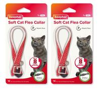 Beaphar - Soft Flea Collar for Cats - Repels Fleas For up to 8 Weeks - Adjustable Fit With Safety Mechanism - For Cats From 12 Weeks of Age