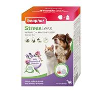 Beaphar - StressLess Herbal Calming Plug-In Diffuser Starter Kit - For Cats & Dogs - Reduces Stress & Anxiety at Home - With Valerian & Lavandin - 4 Weeks Calming -- 1x Plug-in & 1x 30ml Refill